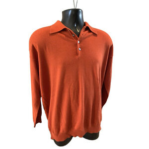 Vintage Men's Nani Bon Wool Cashmere Silk Shirt Pullover XXL 58 Made in Italy